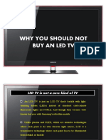 Why You Should Not Buy An Led TV