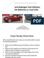 Electric Cars and Hydrogen Fuel Vehicles: Rechargeable Batteries vs. Fuel Cells