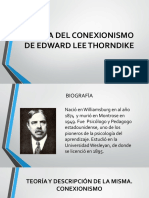 Teoría Del Conexionismo de Edward Lee Thorndike
