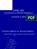 CPSC 322: Introduction To Artificial Intelligence