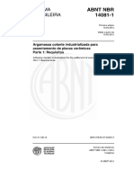 NBR 14081-1 - 2012 - Argamassa Colante Industrializada Para Assentamento de Placas Cerâmicas - Parte 1 - Requisitos