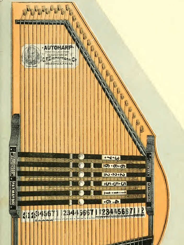 Autoharp patent Chordophones String Instruments