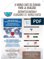 III World Cafe Igualdad Cartel Bizkaia