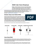 Pengertian DIAC Dan Cara Kerjanya