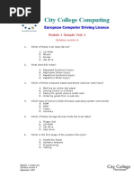 Ecdl Module 1 Test