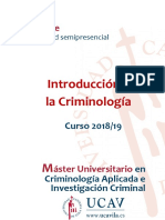Guía Docente: Introducción A La Criminología