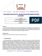 Calidad Educativa, investigación, innovación, acción