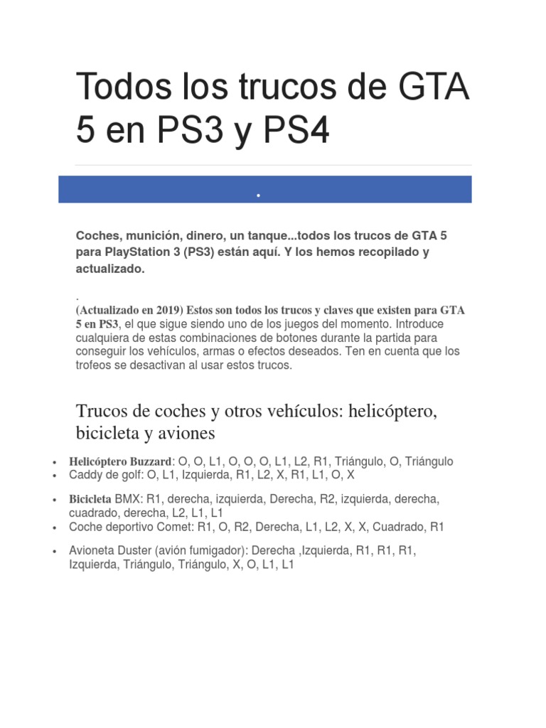 Trucos GTA Vice City Stories: todos los códigos que existen para PS4, PS2 y  PSP (2019)
