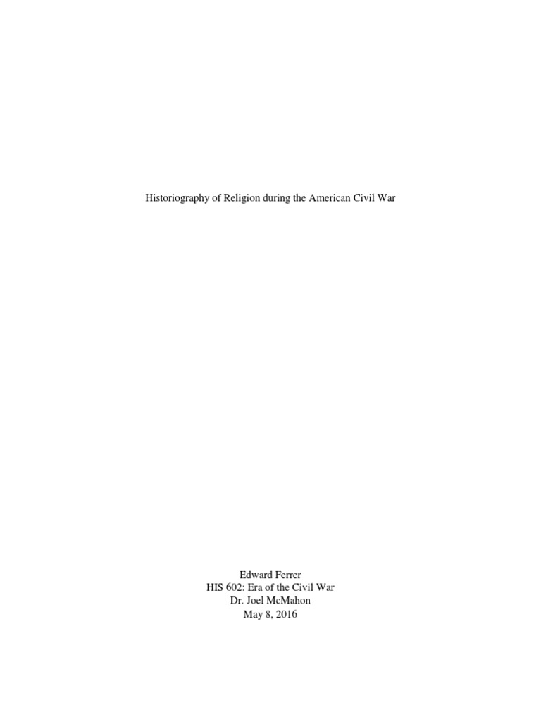 Religion's Role in the Civil War | PDF | American Civil War ...
