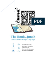 The Book Jonah: American Sign Language