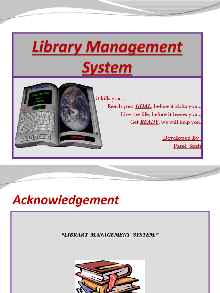 Library Management System Overview | PDF | Web Application | Integrated ...