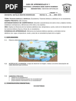 Guía de Aprendizaje 1 Grado Tercero C. N.