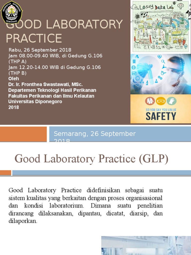 Prinsip Good Laboratory Practice (GLP) | PDF | Teknologi & Rekayasa