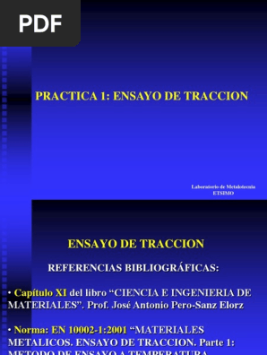 Practica 1 Traccion 2014 15 Ingenieria De Productos Quimicos