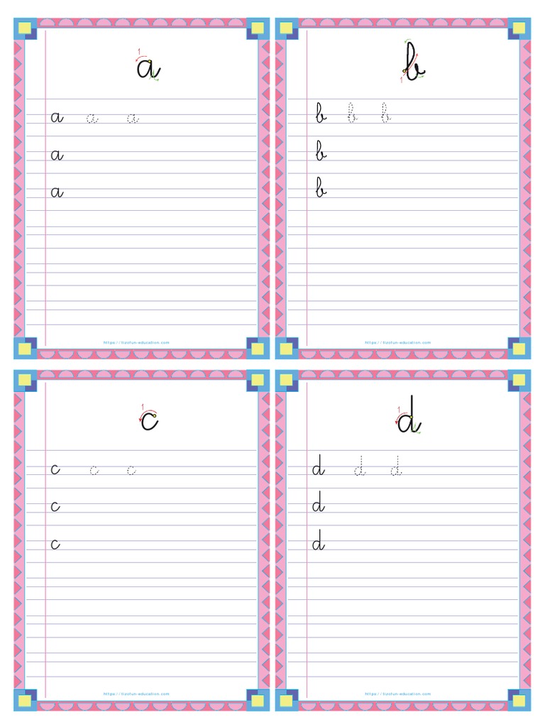 Ecriture Cursive 1 Lettre Minuscule | PDF | Ancient Europe | Ancient Rome