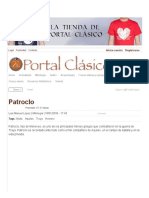 Patroclo - Portal Clásico