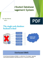 Distributed Database Management System: By: Manu Sharma Mca-I