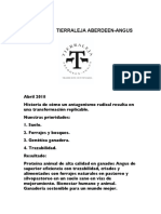 Ganaderi?a Sostenible Tierraleja Ab Erdeen-Angus. Historia de Cómo Un Antagonismo Radical Resulta en Transformación Replicable.-Abril 2018