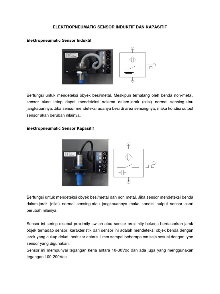 Sensor Proximity Induktif dan Kapasitif | PDF | Teknologi & Rekayasa