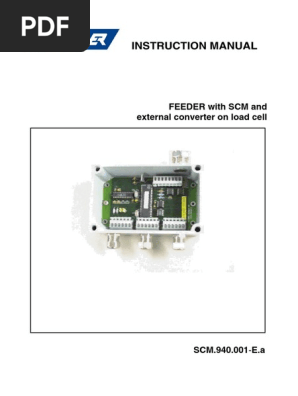 Scm 940 001 Ea Weight Calibration