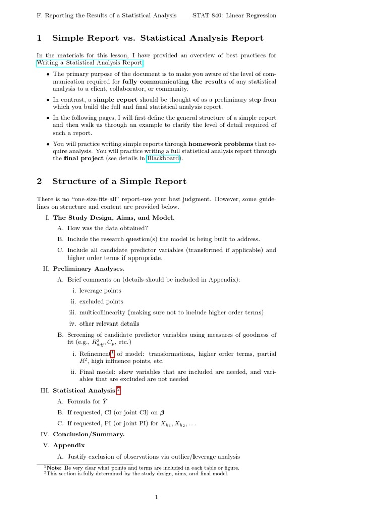 Diagnosing Model Issues and Reporting | PDF | Errors And Residuals ...