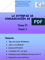 TEMA 4 La Interfaz de Datos y Modems Parte 1