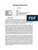 Syllabus Regulacion de Servicios Publicos UNMSM LSP 2015