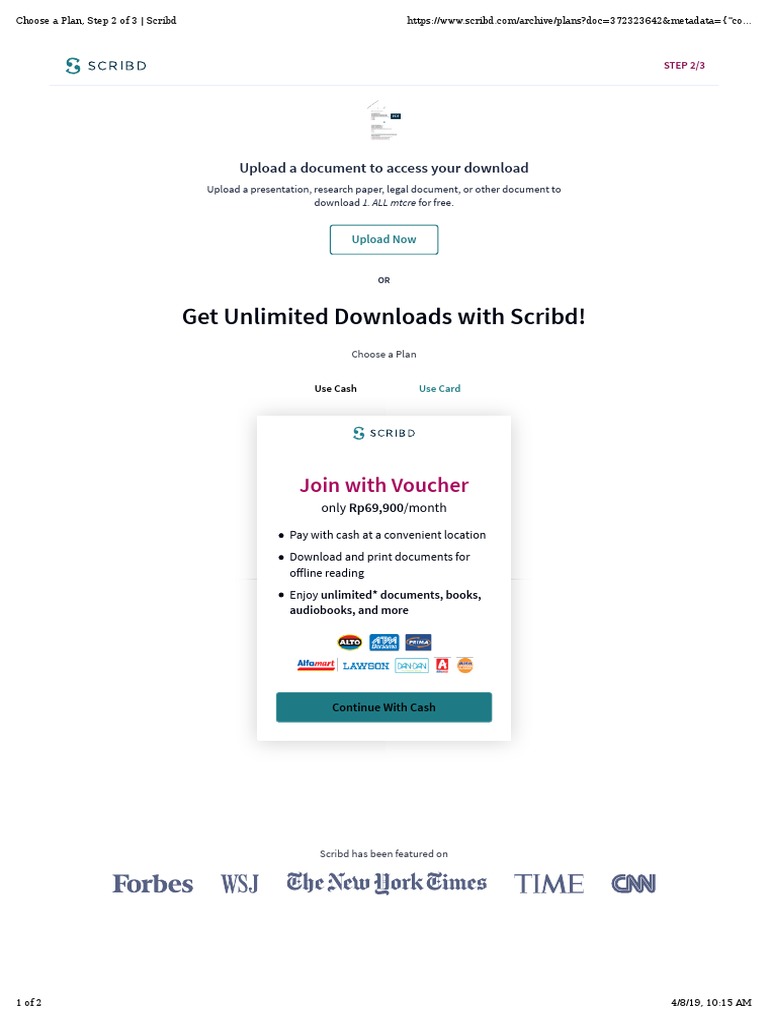 Scribd Subscription Plans Overview | PDF