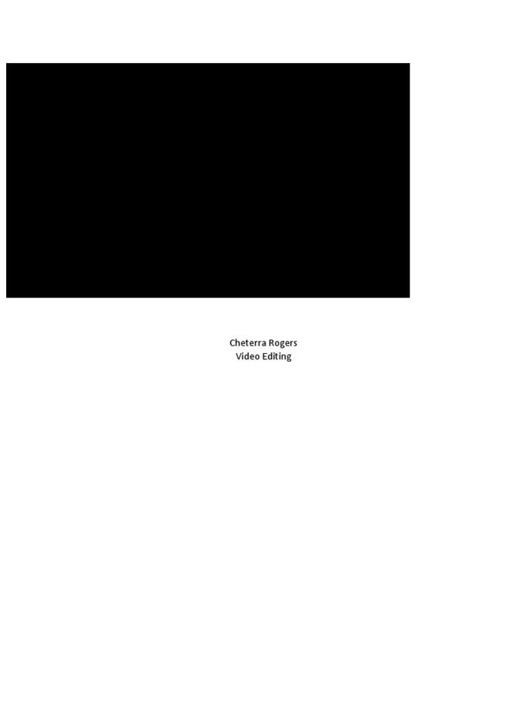 Video Editing | PDF
