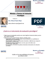 S1c. Métodos y Técnicas de Evaluación Psicológica