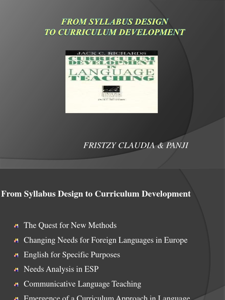 Curriculum Development in Language Teaching | PDF | Language Education ...