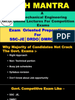 Exam Oriented Preparation For Ssc-Je Drdo DMRC Psus