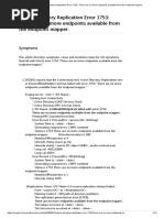 Active Directory Replication Error 1753 - There Are No More Endpoints Available From The Endpoint Mapper
