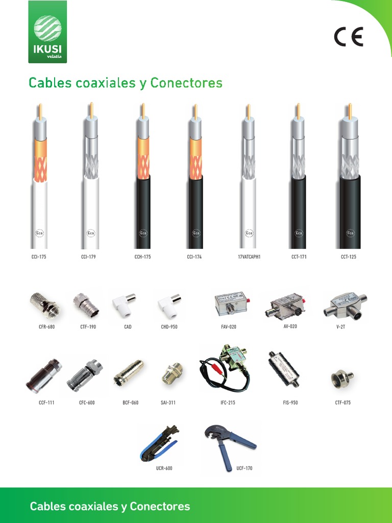 Ficha Técnica Cables Coaxiales y Conectores - Es | Descargar gratis PDF ...
