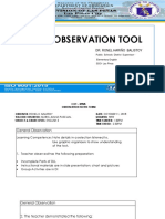 Sample COT - Observation - Guide - and - Tool - Ronel Balistoy