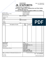 GST Tax Invoice Exporter Brass Items