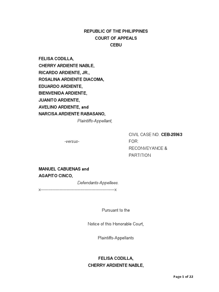 ALP RTC To CA Semi Final PDF Laches (Equity) Judgment (Law)