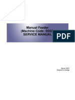 Service Manual, Manual Feeder Option