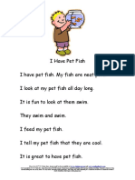 I Have Pet Fish: Story Level 1 30. More Free Stories and Books Available at and
