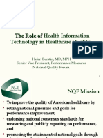 The Role of Health IT in Healthcare Quality: An Overview of the National Quality Forum
