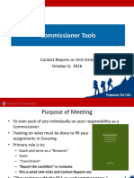 Commissioner Tools Contacts and Reports