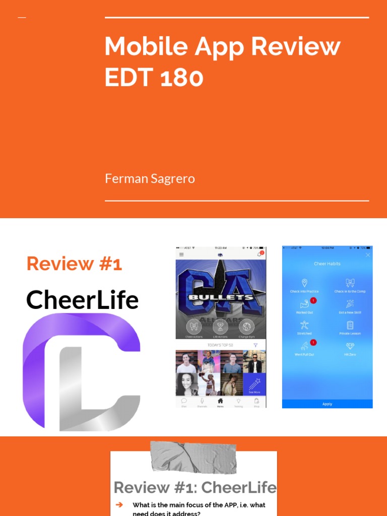 Cheer Apps for Athletes & Fans | PDF | Google Play | Mobile App