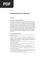 Employment-Service Agreement Checklist