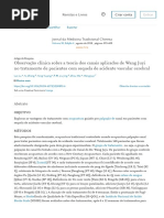 Artigo. Observação Clínica Sobre a Teoria Dos Canais Aplicados de Wang Juyi No Tratamento de Pacientes Com Sequela de Acidente Vascular Cerebral - ScienceDirect