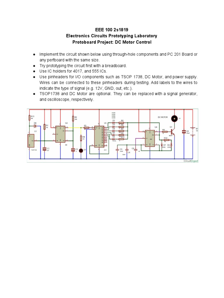 EEE 100 Protoboard Project PDF | PDF | Computers