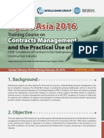   Contracts Management Workshop,PROGRAM Asia 2016