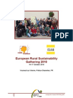 European Rural Sustainability Gathering 2010 Message