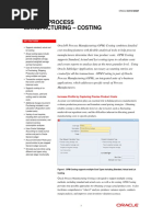 Oracle Process Manufacturing - Costing: Key Features