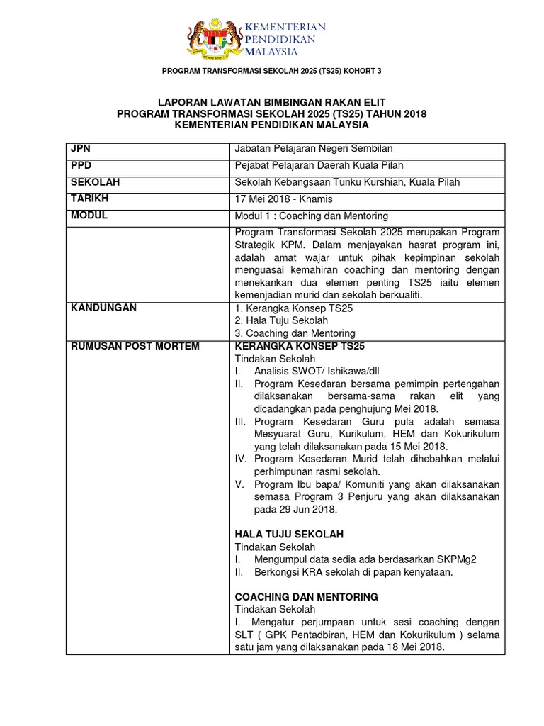 Laporan Ts25 Jpn Pdf