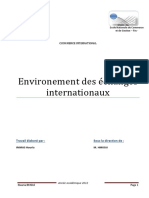 Environment Des Echanges Internationaux